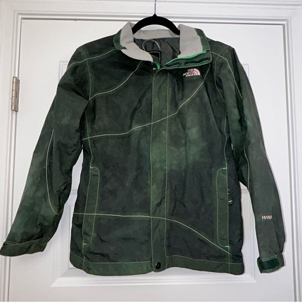 The North Face Hyvent Zipper Front Long Sleeve Jacket Coat